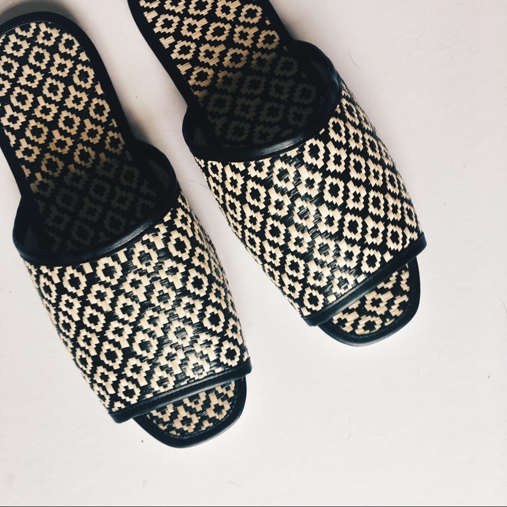 Flat woven sandals